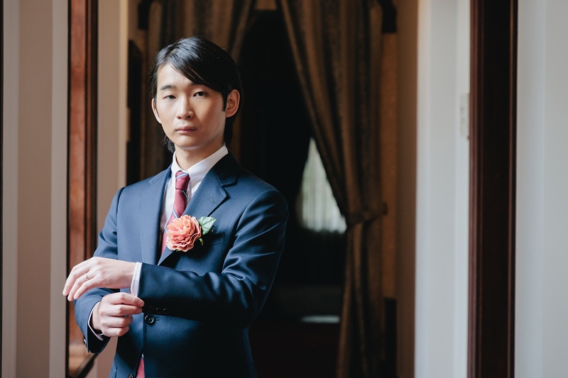 新郎様ソロショットも