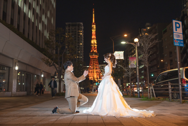 婚礼写真といえば「プロポーズショット」も忘れずに