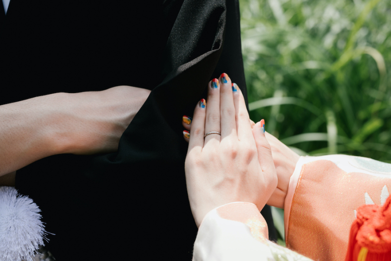 お手元のアップ