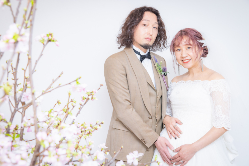 お花バックに