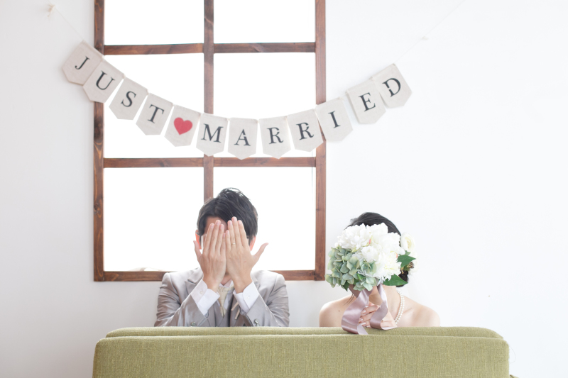 お顔を隠して・・