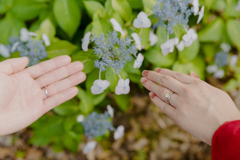 お手元ショットも