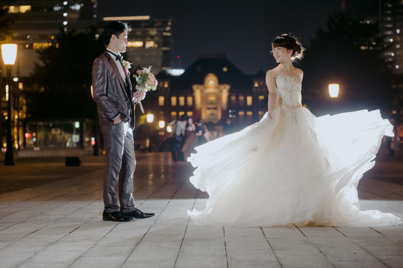 ドレスをなびかせて♡