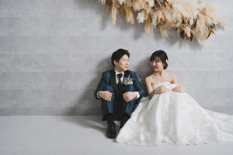 お座りショットで