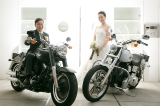 宝物のバイクとかっこ良く！　オリジナルフォト