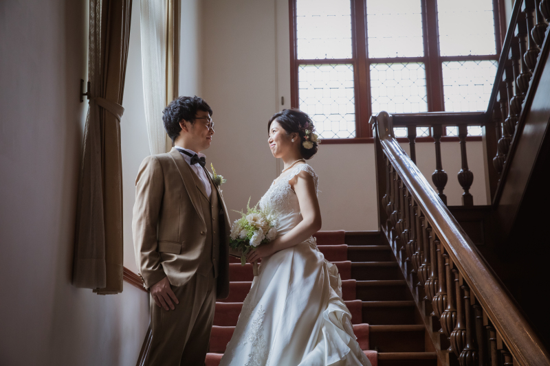 見つめ合いショット