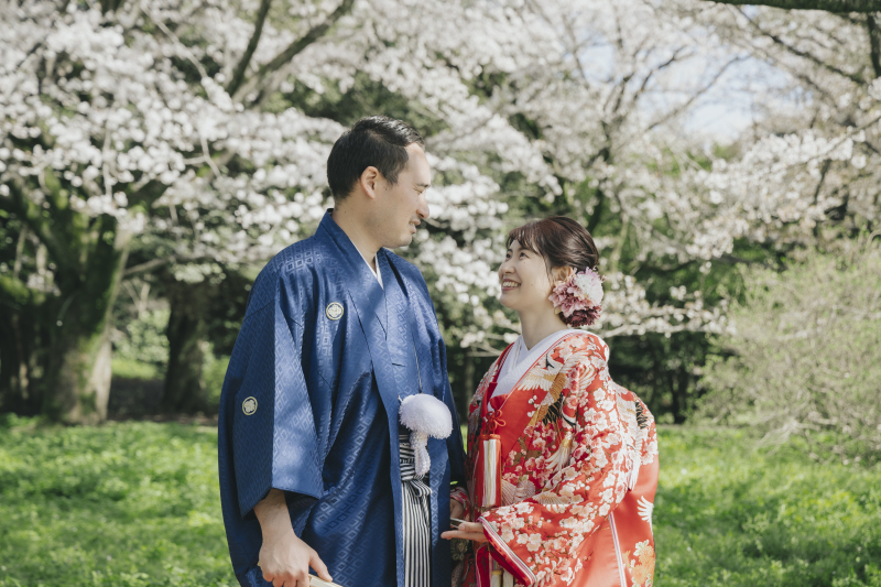 昭和記念公園 和装2着撮影