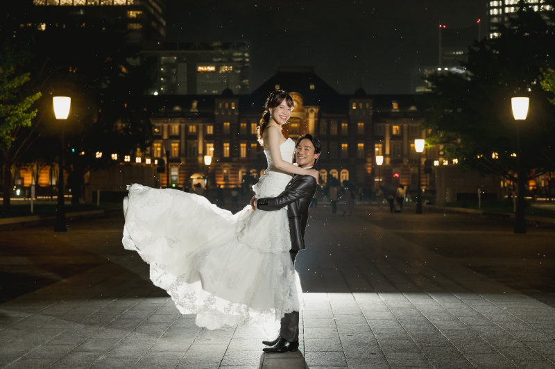 雨の中の♡