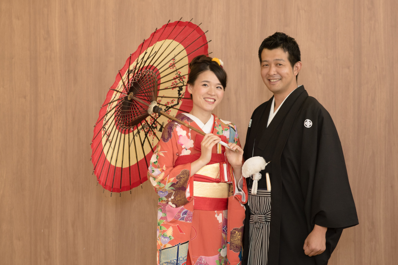 和装と洋装スタジオ撮影