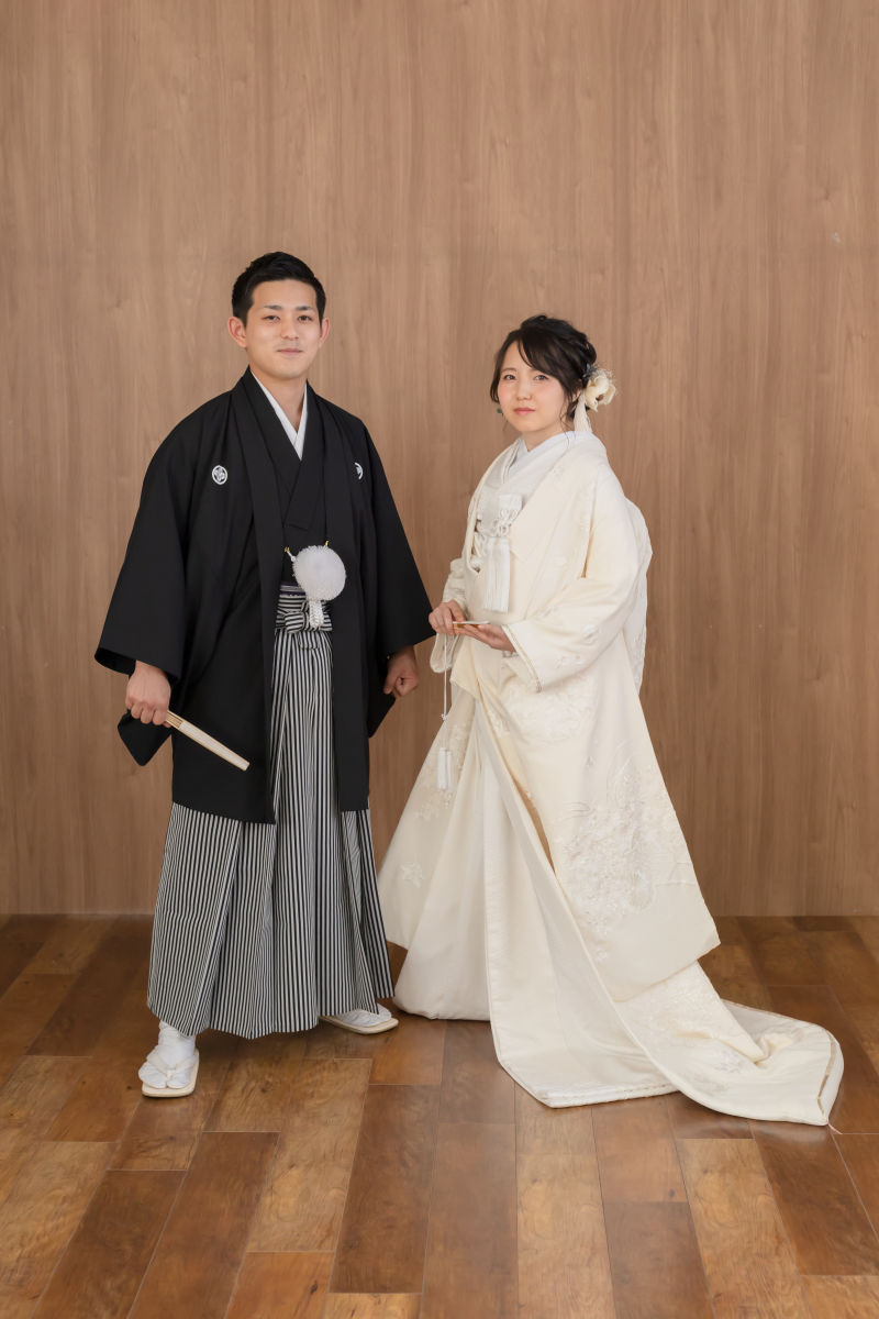白無垢でご撮影スタート!