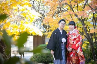 紅葉の目白庭園＊