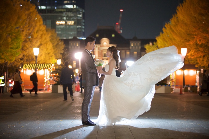 洋装撮影にかかせない！靡かせショット素敵！