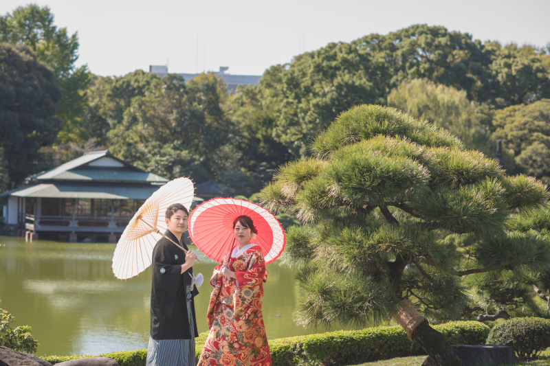 秋の日本庭園の姿♪