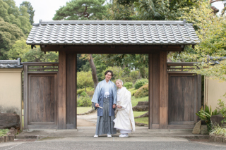 和装ロケ　肥後細川庭園