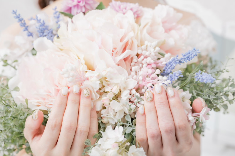 こだわりのネイルも