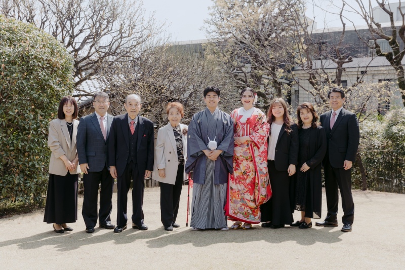 撮影の結びは、ご家族様と一緒に＊