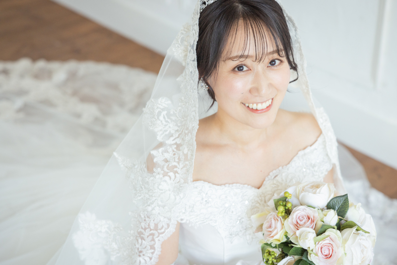 ブーケをもって