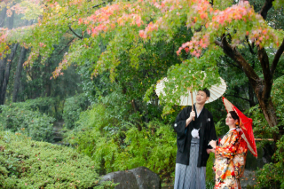 庭園ロケーション撮影
