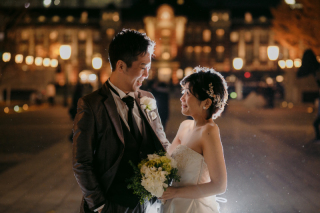 チャペル＆東京駅　ドレス撮影