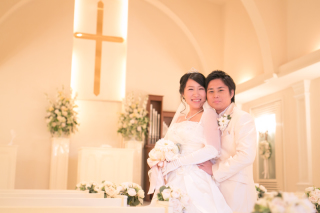 チャペルでロマンチックに、、