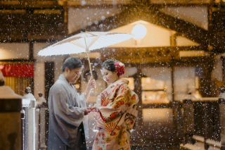 銀山温泉で和装フォト＊