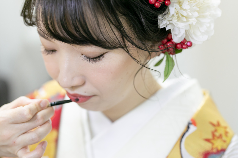 ご新婦様お仕度中