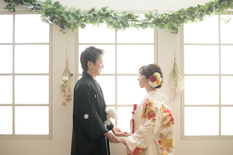 見つめ合いショット