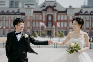 洋装　東京駅ロケーション