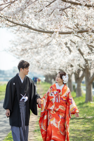 和装 ロケーション 桜