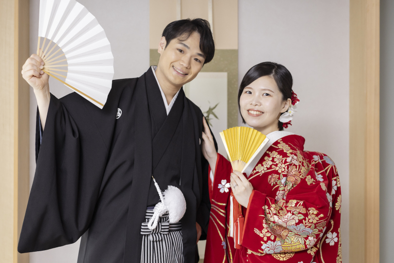 お二人の笑顔満点な素敵な表情が印象的な1枚に!