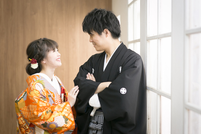 見つめ合いショット