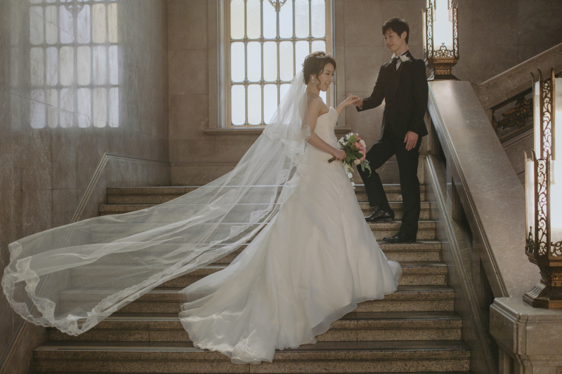 雰囲気のある階段で