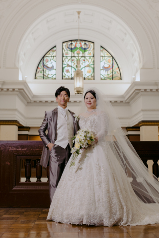 こだわりの衣装で科学博物館撮影