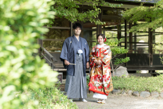 小石川後楽園で楽しい和装撮影