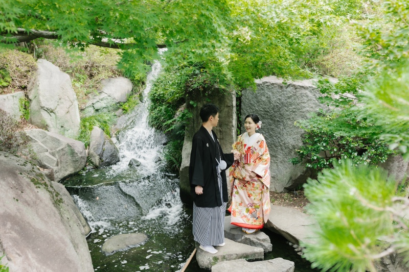 飛び石で
