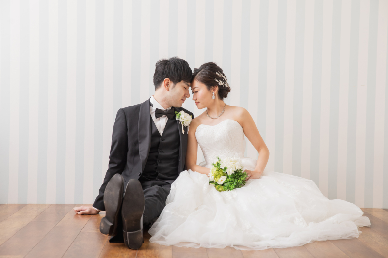 おでこを寄せ合って♡