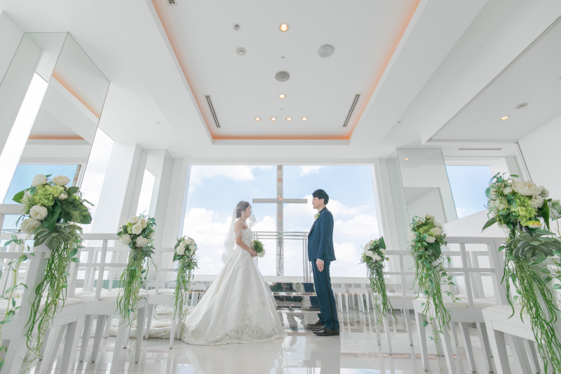 結婚式場で♡
