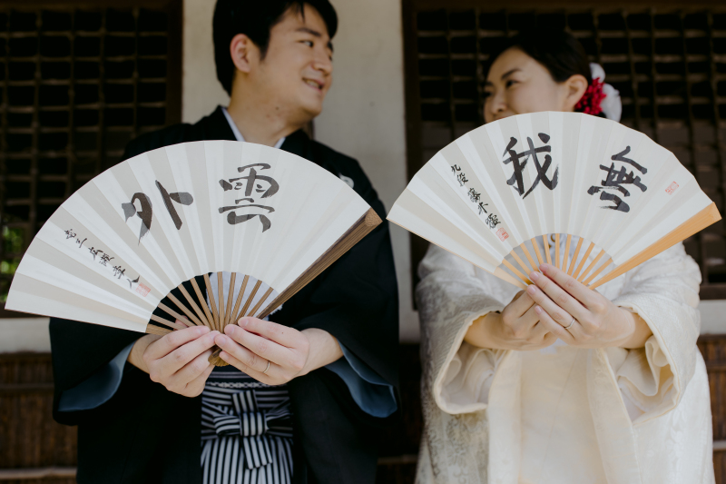 扇子を持って☆