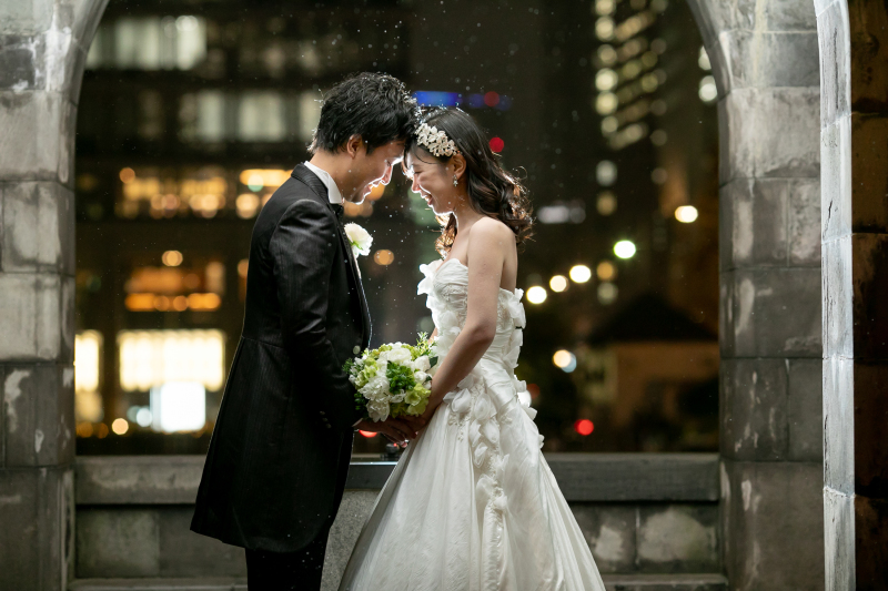 お二人向き合って