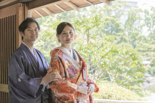 平成庭園　和装撮影