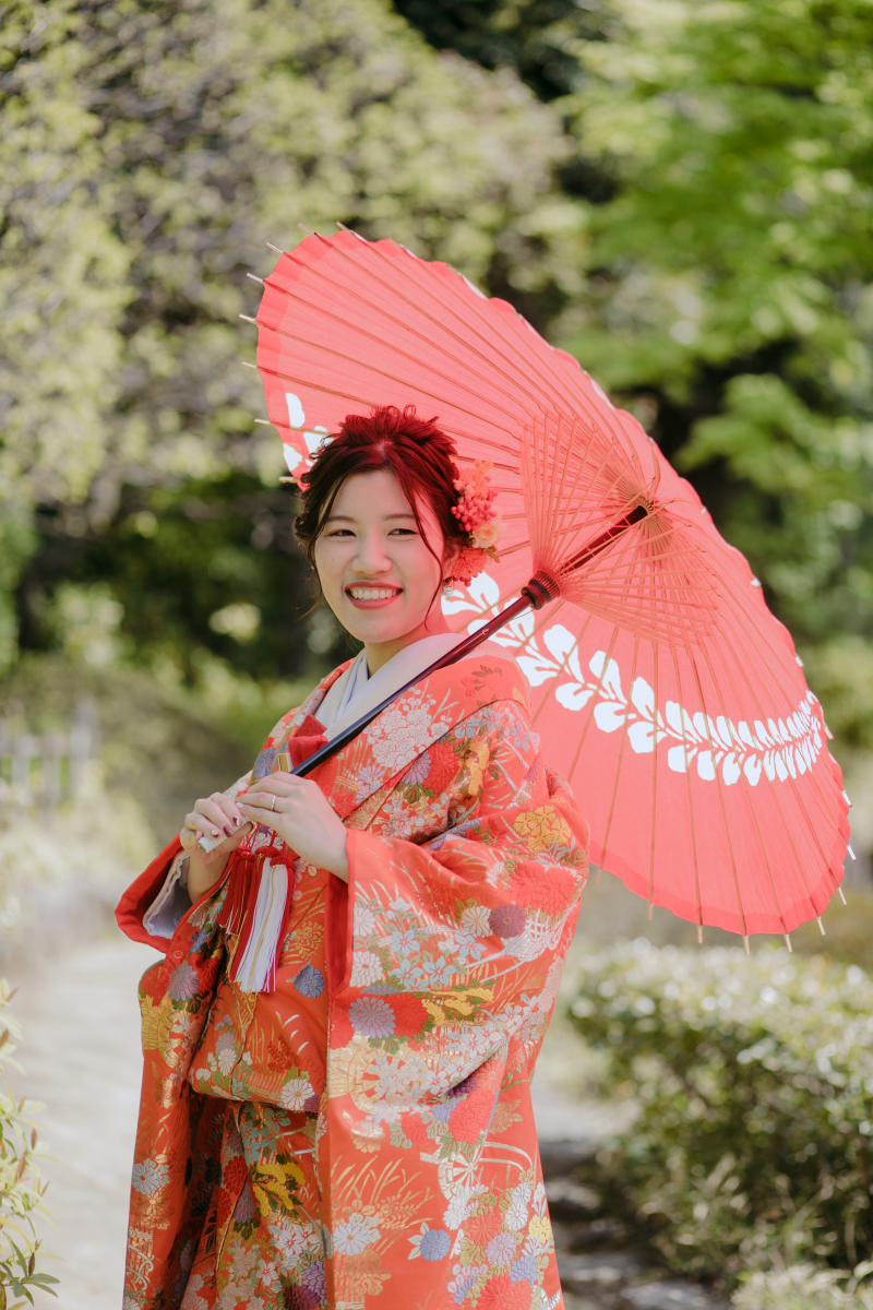 ご新婦様もおひとりで