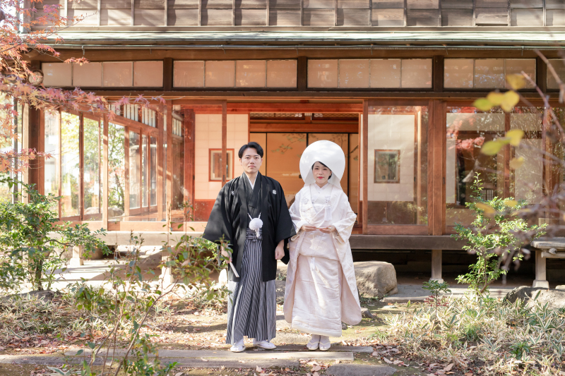 大森邸にて和装撮影スタート*