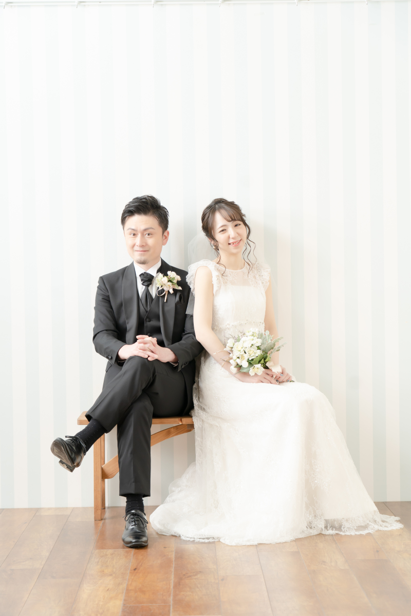 ベンチに座って・・・