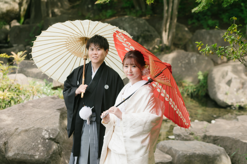 番傘をさして・・・