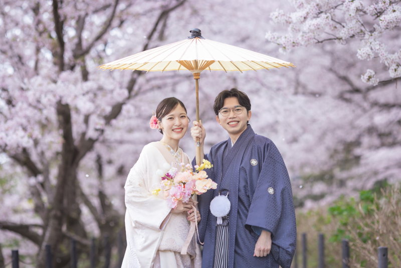 お二人の笑顔満点な素敵な表情が印象的な１枚に！