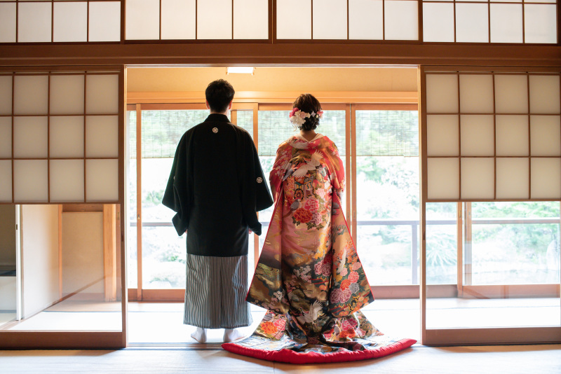 後ろ姿もばっちりと