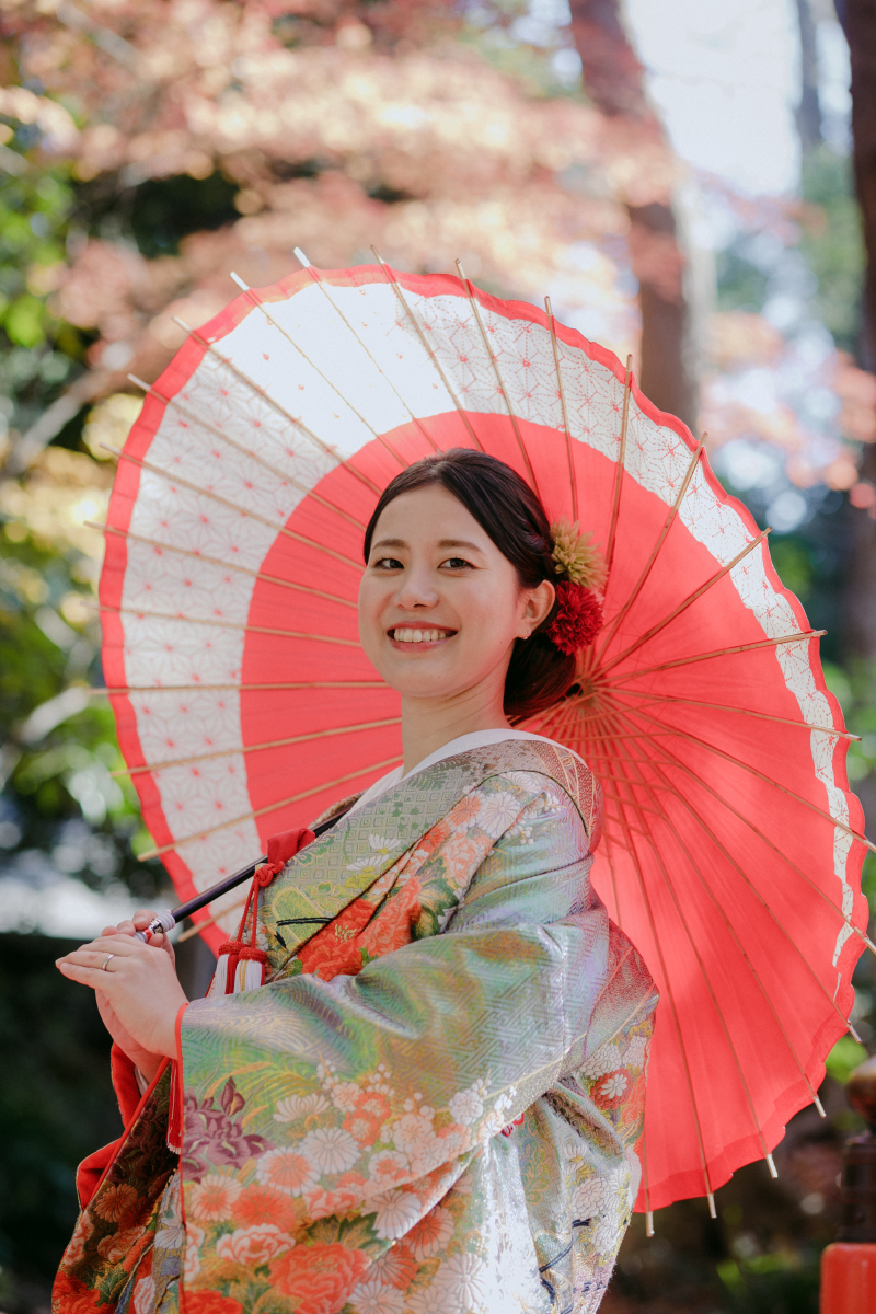 ご新婦様の笑顔