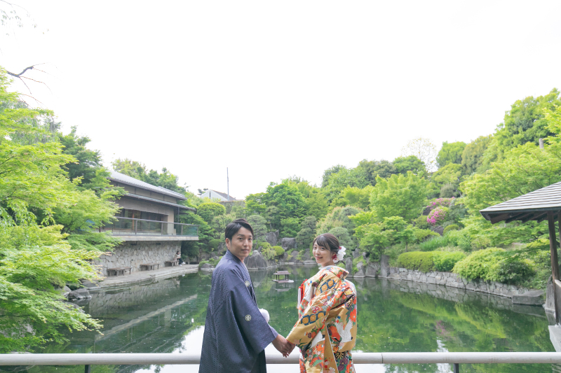 緑の中で