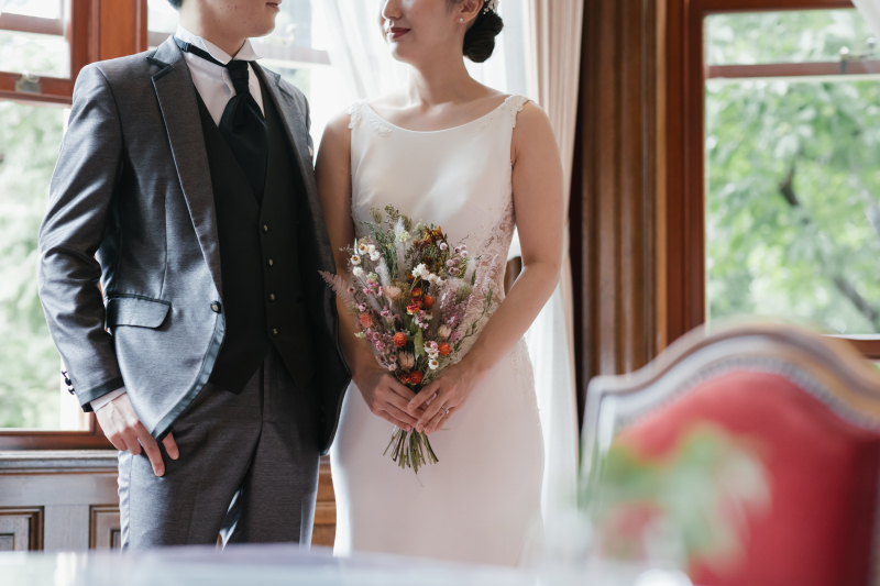 ブーケと共に