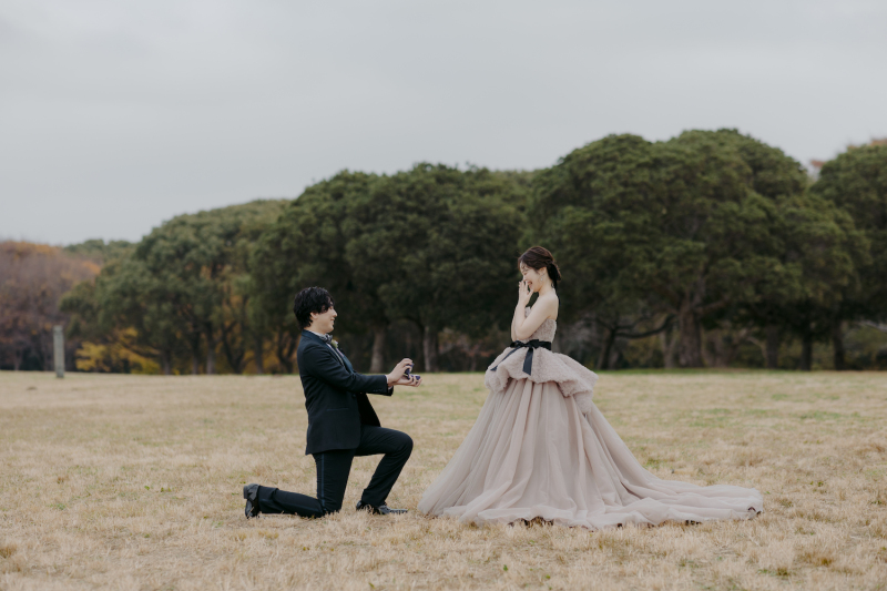 婚礼写真といえば「プロポーズショット」も忘れずに